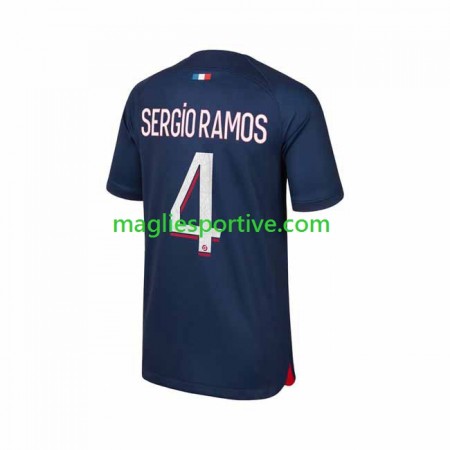 Completo Calcio Paris Saint Germain Sergio Ramos 4 Divisa Prima 2023-2024